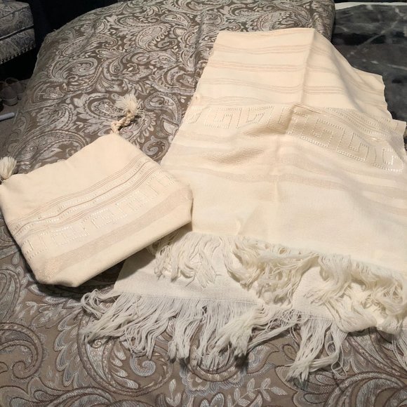 Greek 100% wool bag and shawl from 1960's - Picture 1 of 6